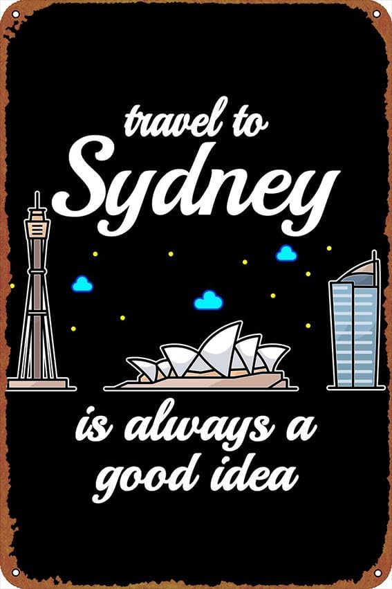 Home Bar Sydney - 1p, Poster Perjalanan ke Sydney, Tanda