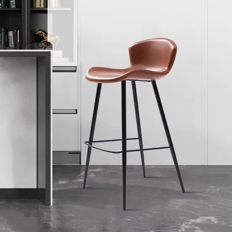 Home Bar Lounge - Kursi Bar Minimalis Desainer 2PCS Modern