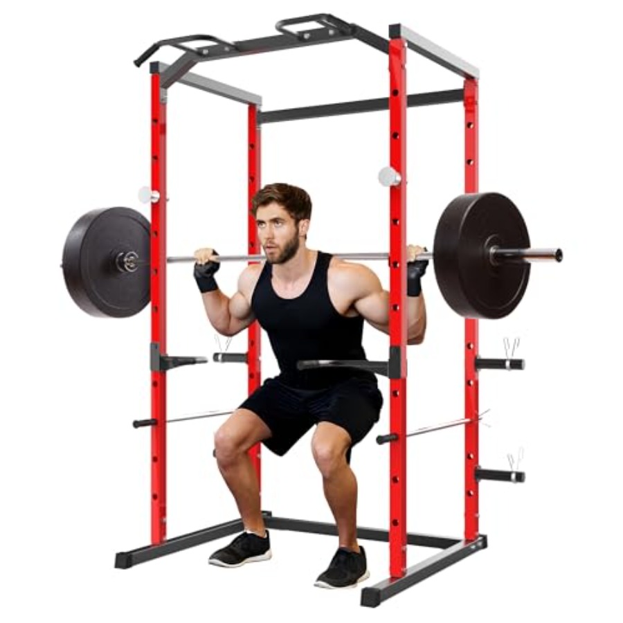 Home Bar And Gym - Rak Squat Heavy-Duty dengan Pull-Up Bar
