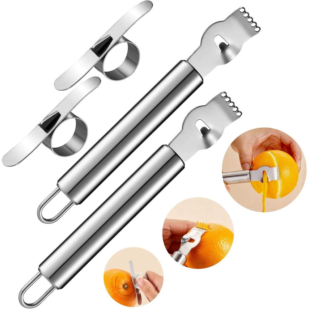 Peeler Channel Knife - Set 4-in-1 Pengupas dan Pemotong Lemon