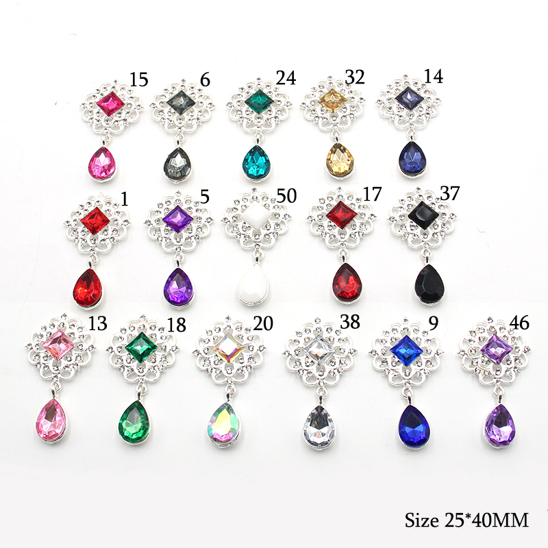 Cocktail Recipe Book - Berkilau 25*46MM 10 Buah Kristal Berlian