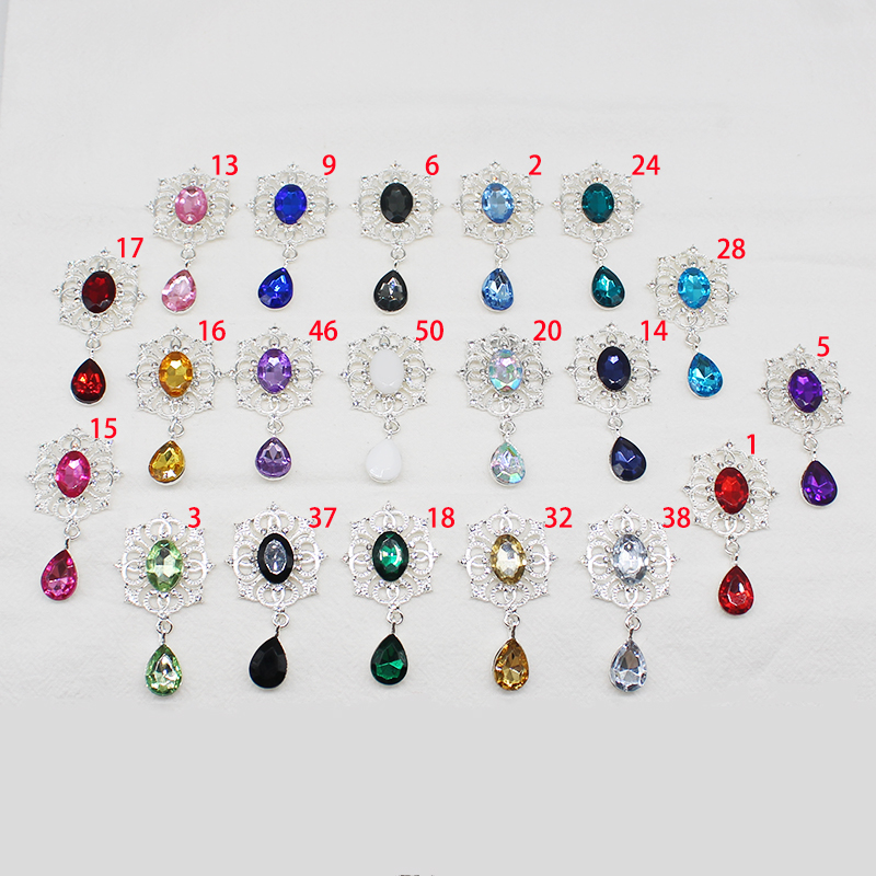Cocktail Recipe Book - Shiny 28*49MM 10 buah kristal berlian