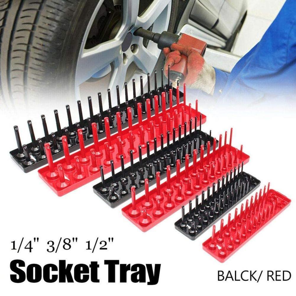 Home Bar Supplies - 3 buah baki Organizer soket hitam/merah