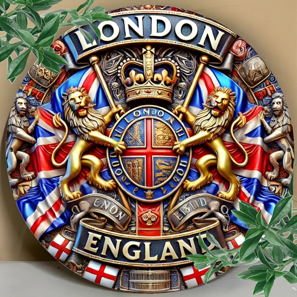 Home Bar Lounge - Tanda Enamel 'Tudor Heraldry Relic' –
