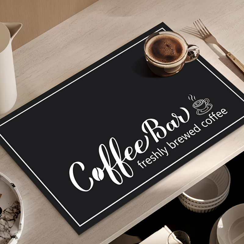 Bar Mat Rubber - Alas Meja Mesin Kopi Bertema “Coffee