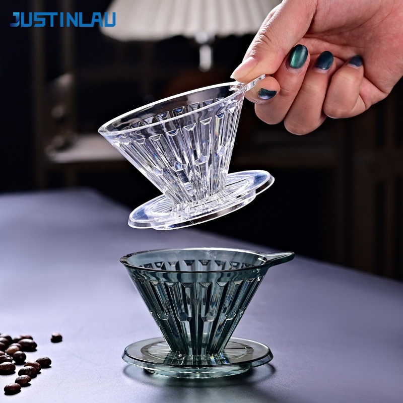 Home Bar Supplies - JUSTINLAU Coffee Dripper PC Plastik, Cangkir