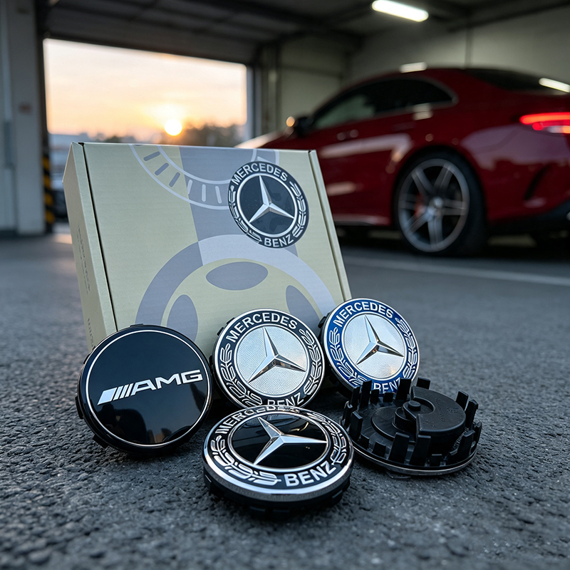 Speed Pourer Cap - Tutup Tengah Velg Berputar untuk Mercedes