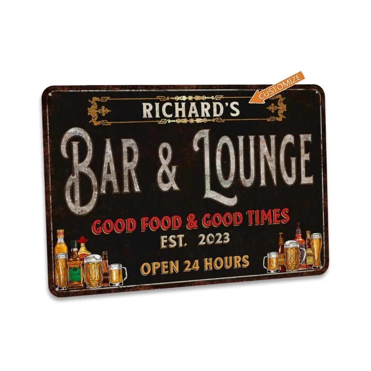 Home Bar Signs - Tanda Bar & Lounge Kustom Tanda