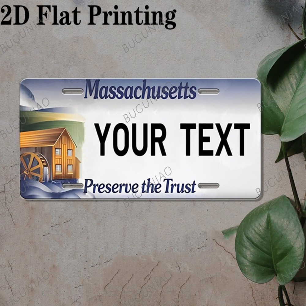Home Bar Cafe - 2D Datar 1pc Plakat Massachusetts Kustom