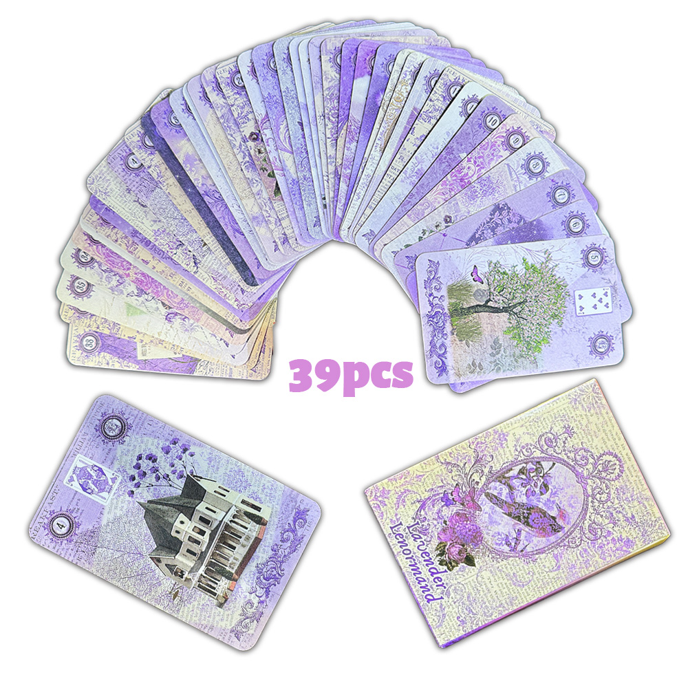 Cocktail Recipe Book - Dek Kartu Lavender Lenormand 39 Buah