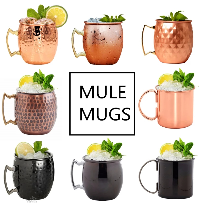 Mule Copper Mug - 1 buah 550ml Mug tembaga Moskow