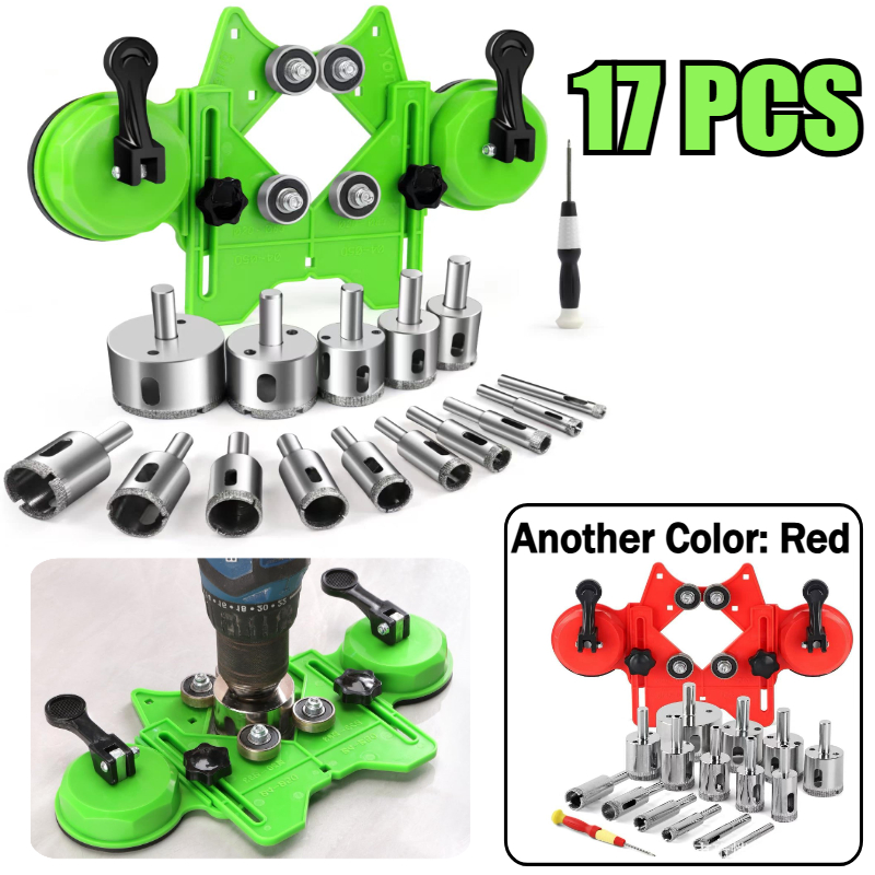 Jigger Double Sided - Set Mata Bor Diamond 17 Pcs
