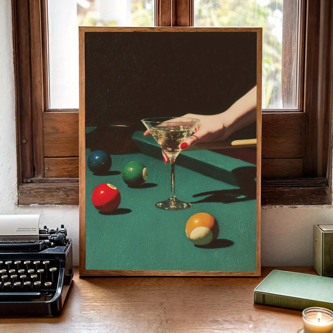 1 Buah Poster Koktail Biliar A - Home Bar Set ulasan dan harga
