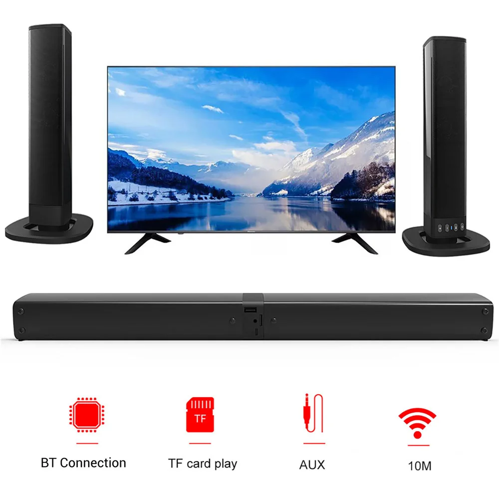 Bar Suara TV Bluetooth Nirkabe - Home Bar And Theater ulasan dan harga