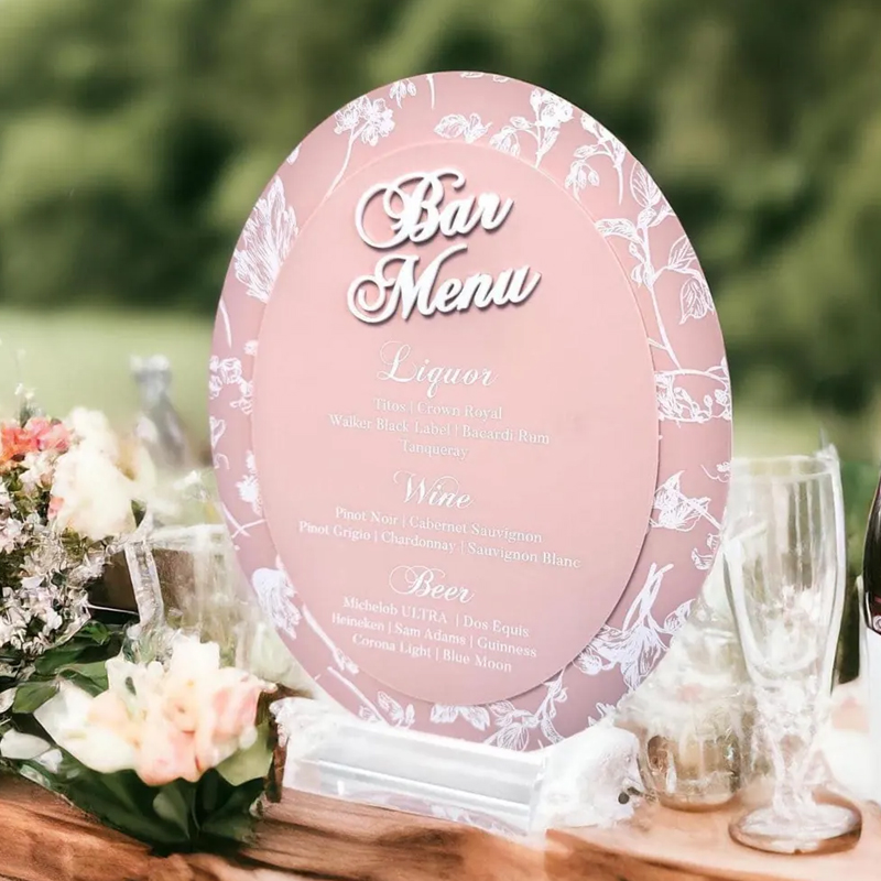 Papan Tanda Koktail 3D OVAL To - Cocktail Recipe Book ulasan dan harga