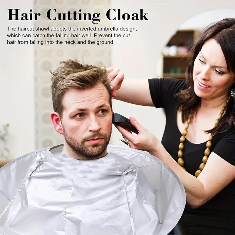 1pc Jubah Potong Rambut Desain - Home Barber ulasan dan harga