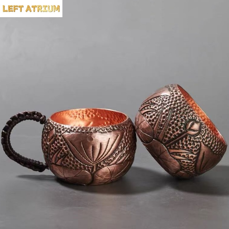 Mug Kopi Tembaga Murni, Ukiran - Mule Copper Mug ulasan dan harga