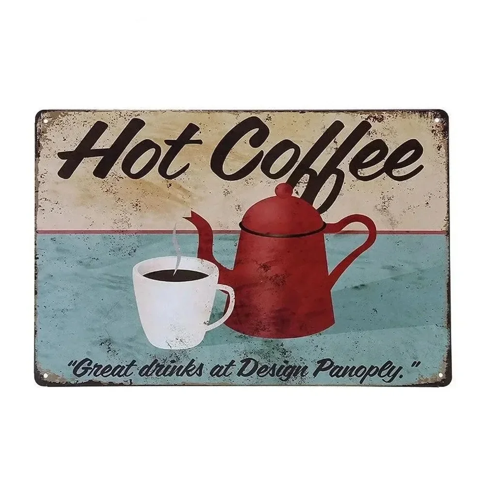 Papan Tanda Logam Dekorasi Din - Home Bar And Coffee ulasan dan harga