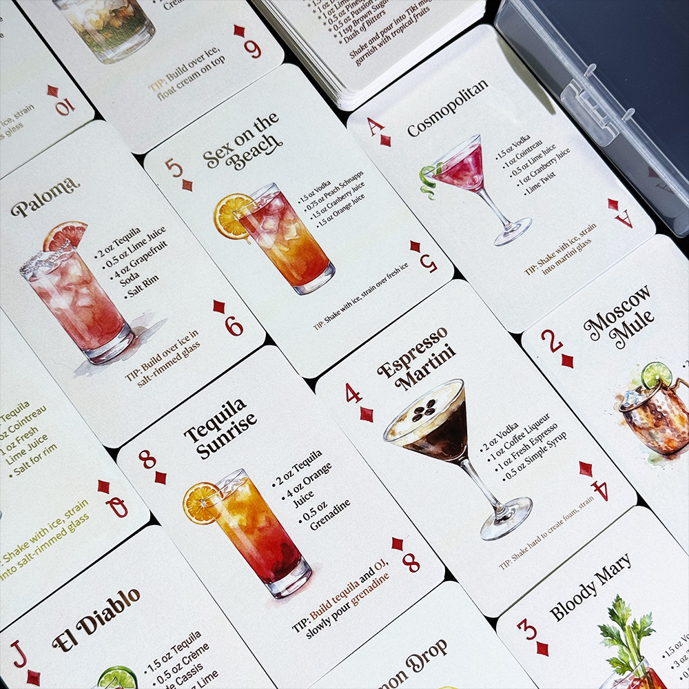 54 Buah Kartu Remi Resep Kokta - Cocktail Recipe Book ulasan dan harga