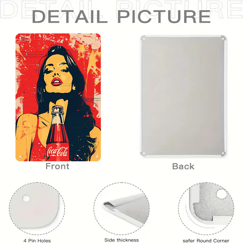 1PC Lukisan Kaleng Coca Cola G - Home Bar And Coffee ulasan dan harga