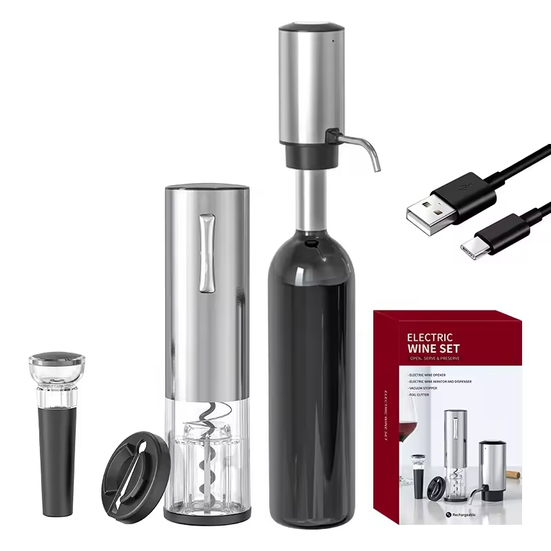 Set Pembuka Botol Anggur Elekt - Home Bar Set ulasan dan harga