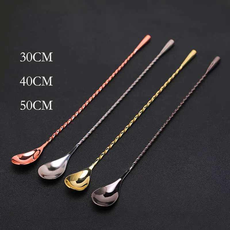 30Cm/40Cm/50Cm Sendok Bar Kokt - Bar Spoon Twisted ulasan dan harga