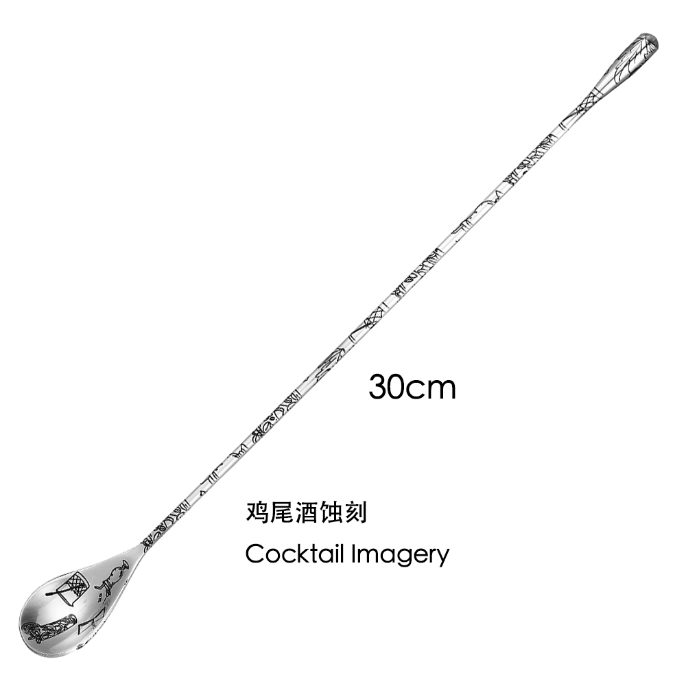 30Cm/40Cm/50Cm Sendok Bar Kokt - Bar Spoon Twisted ulasan dan harga