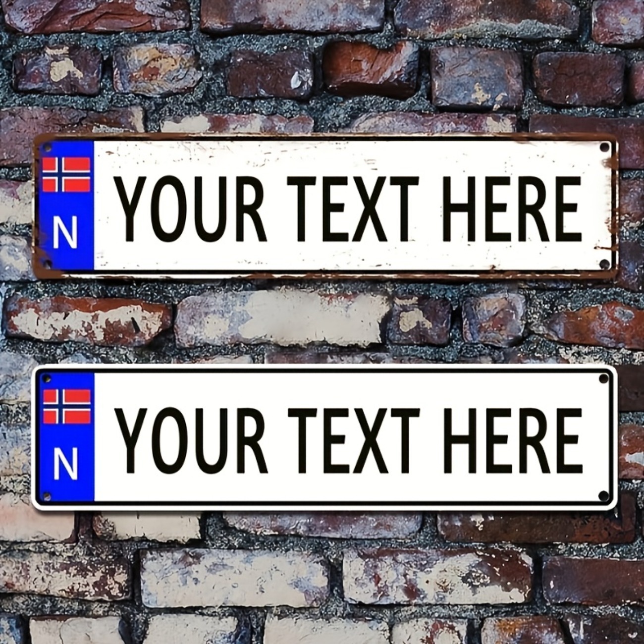 Papan Logam Vintage Norwegia K - Home Bar Signs ulasan dan harga