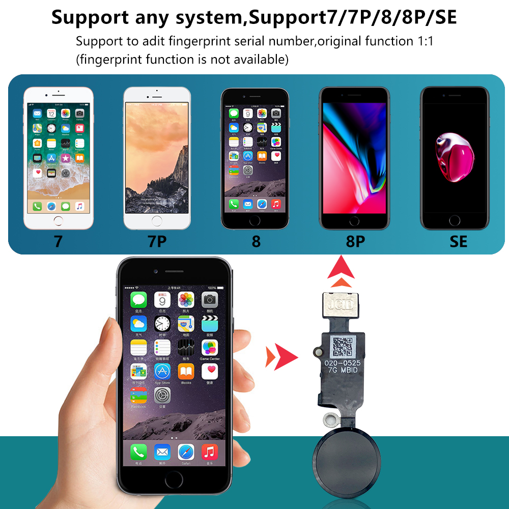 JC 6th 3D tombol Home Flex unt - Home Bar Iphone ulasan dan harga