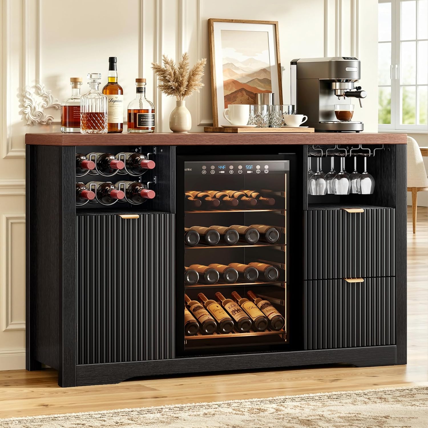 Lemari Bar Kopi dengan Ruang K - Home Bar And Fridge ulasan dan harga