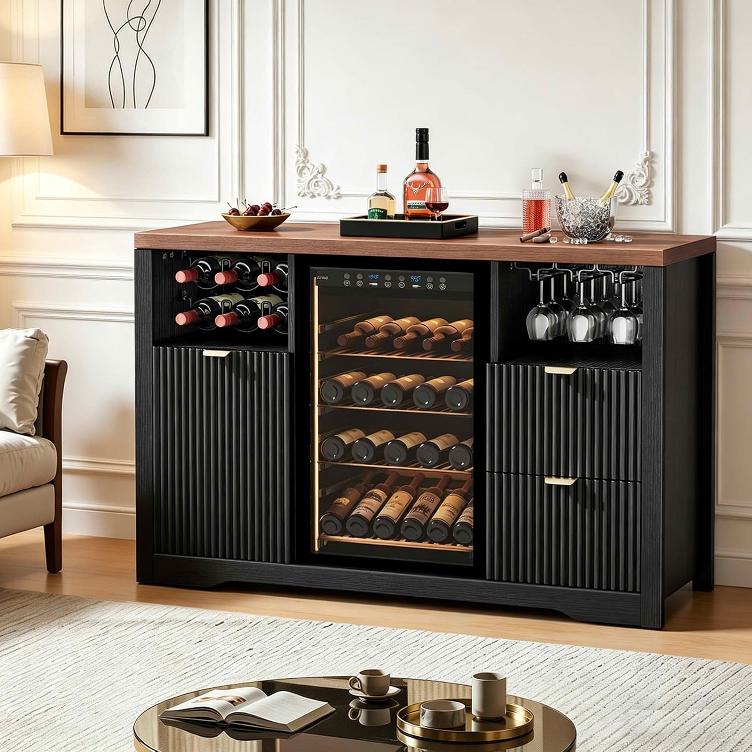Lemari Bar Kopi dengan Ruang K - Home Bar And Fridge ulasan dan harga