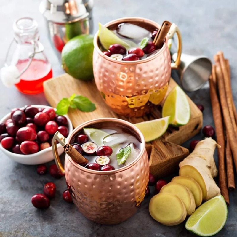 1-6 Buah Cangkir Anggur Koktai - Mule Copper Mug ulasan dan harga