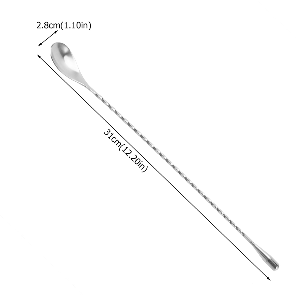 Sendok Pengaduk Panjang Stainl - Bar Spoon Twisted ulasan dan harga