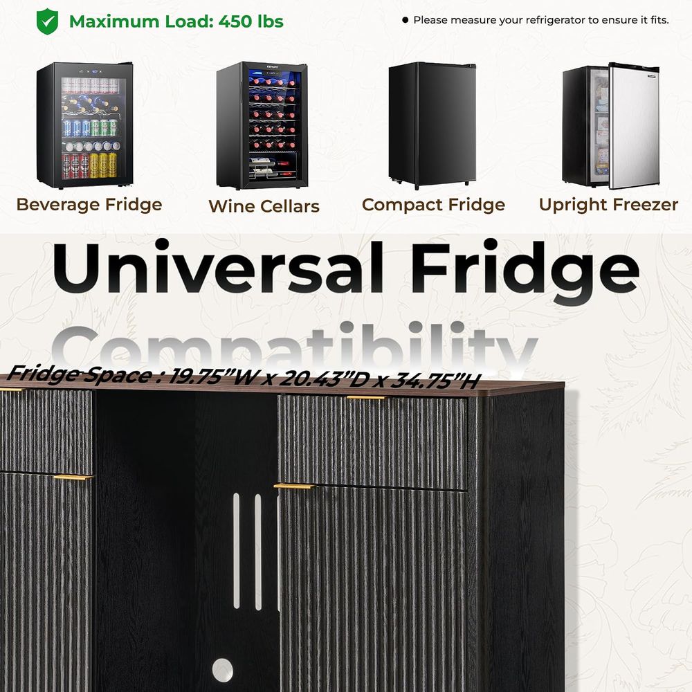 Kabinet Bar Kopi 60 dengan Rua - Home Bar And Fridge ulasan dan harga