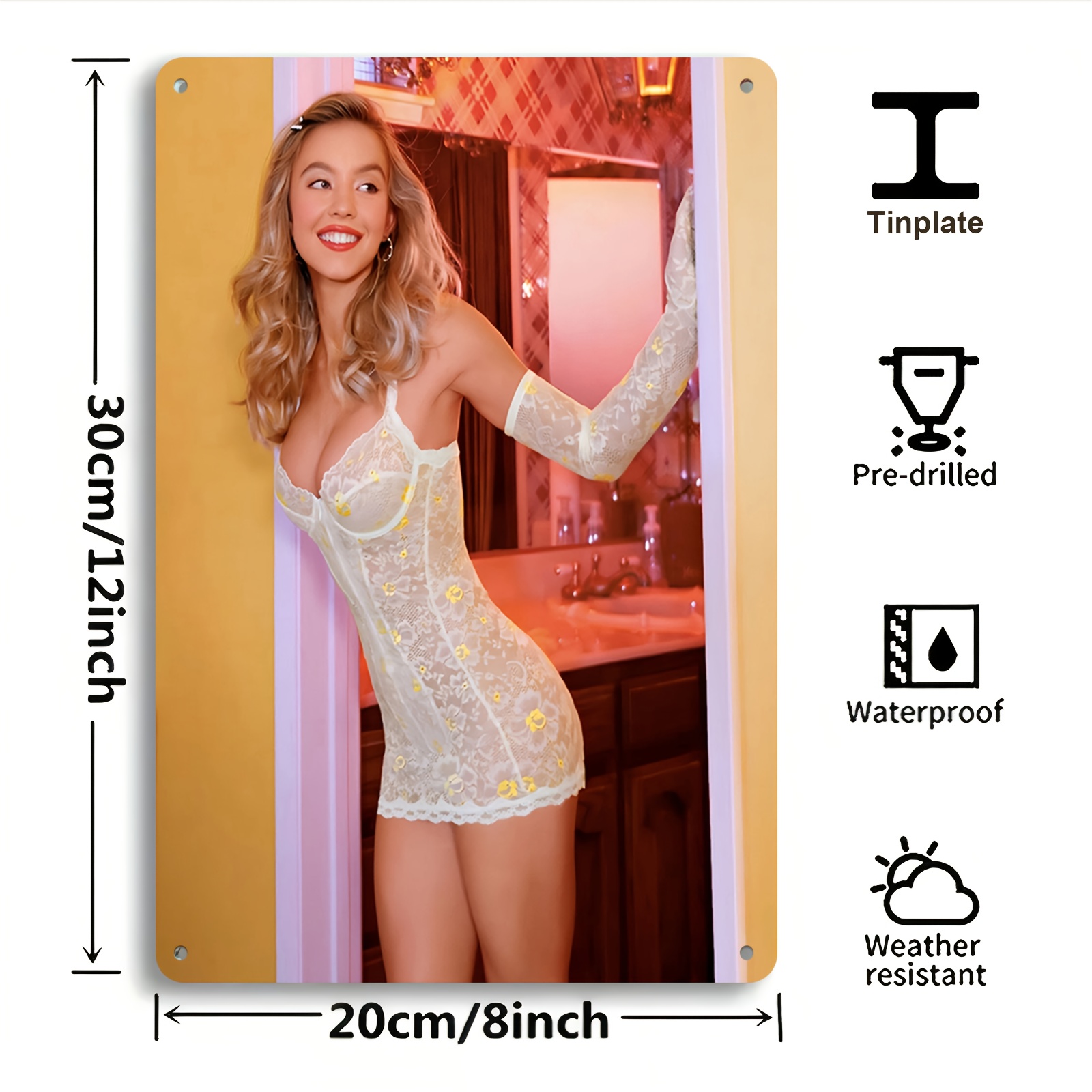 Poster Logam Sydney Sweeney Eu - Home Bar Sydney ulasan dan harga