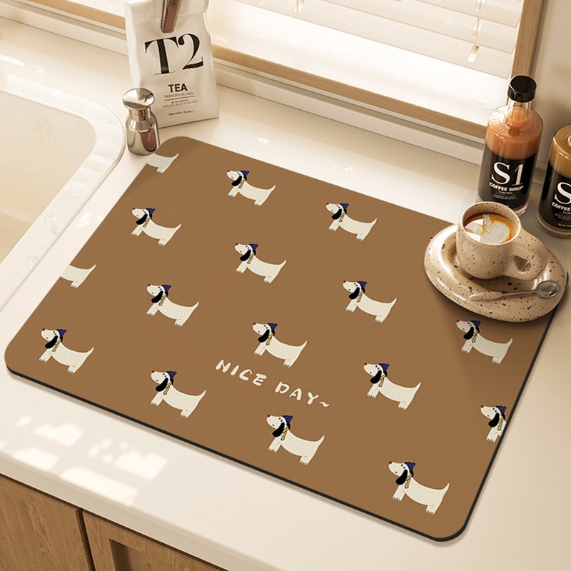 Alas Pengering Dapur Bermotif  - Bar Mat Rubber ulasan dan harga