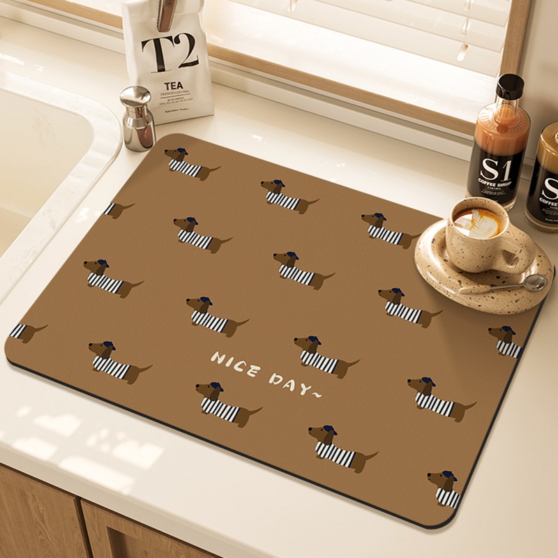 Alas Pengering Dapur Bermotif  - Bar Mat Rubber ulasan dan harga