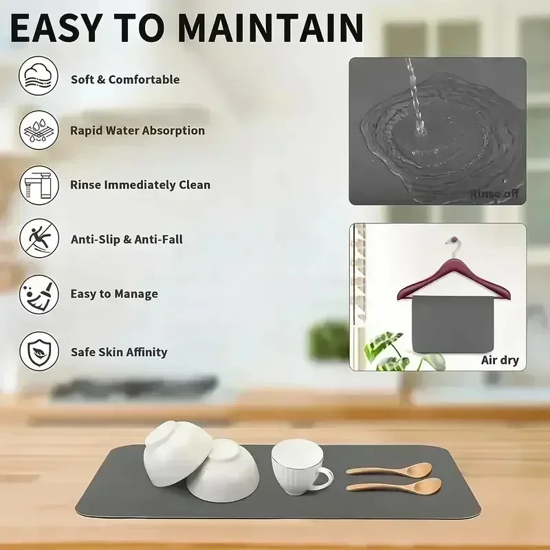 Alas Pengering Dapur Bermotif  - Bar Mat Rubber ulasan dan harga