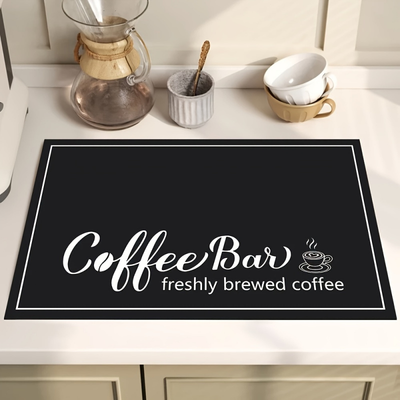 Alas Meja Mesin Kopi Bertema “ - Bar Mat Rubber ulasan dan harga
