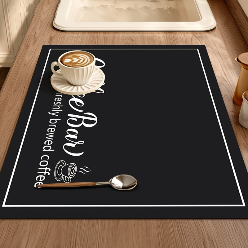 Alas Meja Mesin Kopi Bertema “ - Bar Mat Rubber ulasan dan harga
