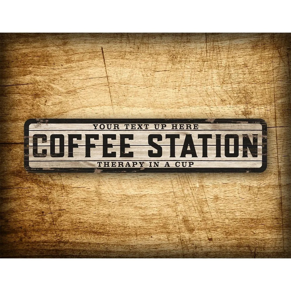 Papan Kayu Antik dengan Logo T - Home Bar And Coffee ulasan dan harga