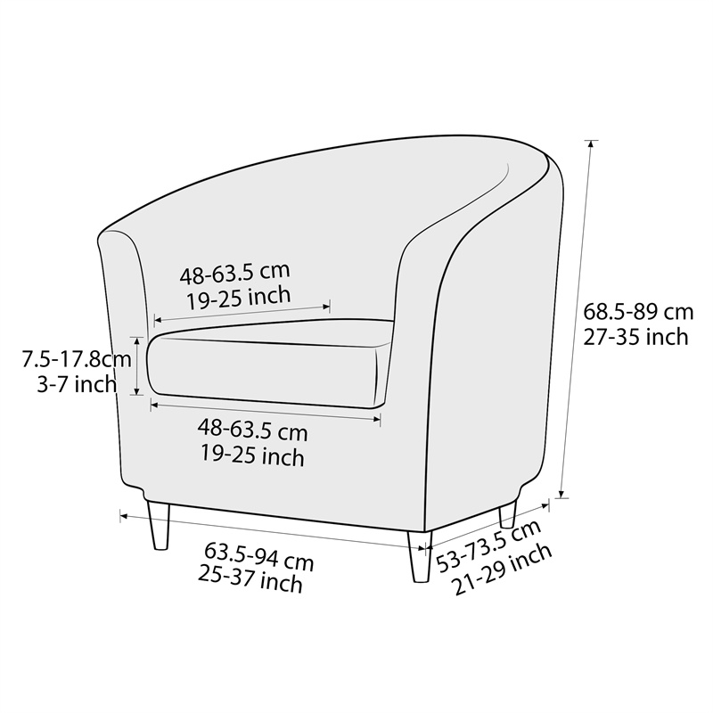 Sarung Kursi Klub Warna Solid, - Home Bar Lounge ulasan dan harga