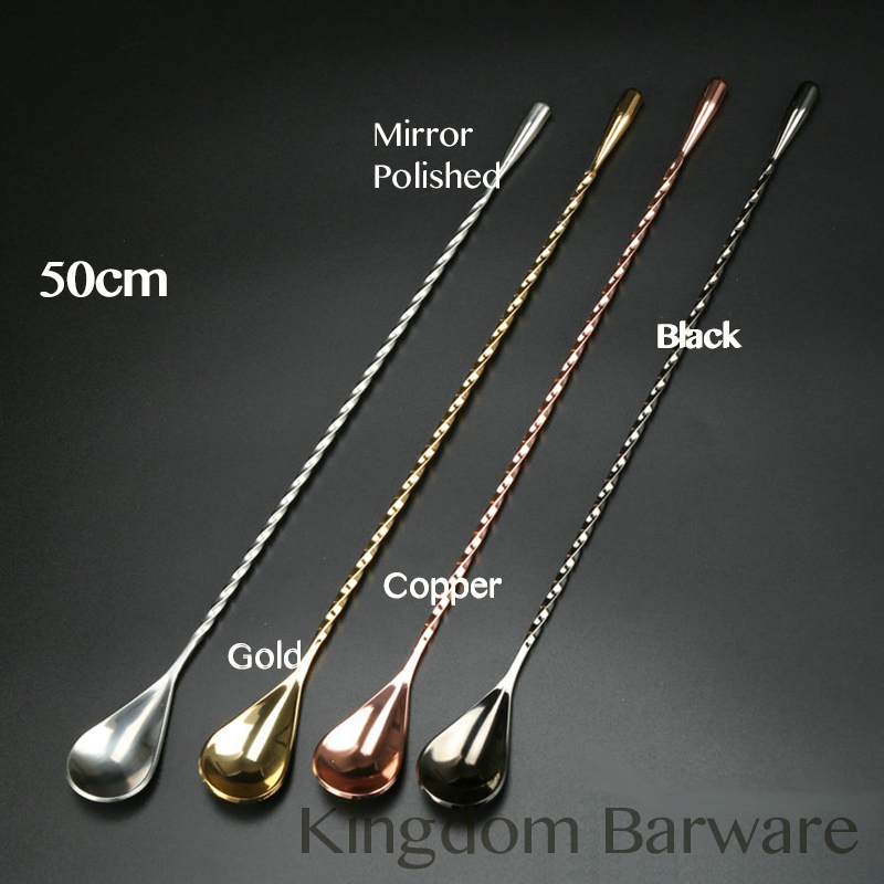 Sendok Bar Koktail 50Cm 304 Al - Bar Spoon Twisted ulasan dan harga