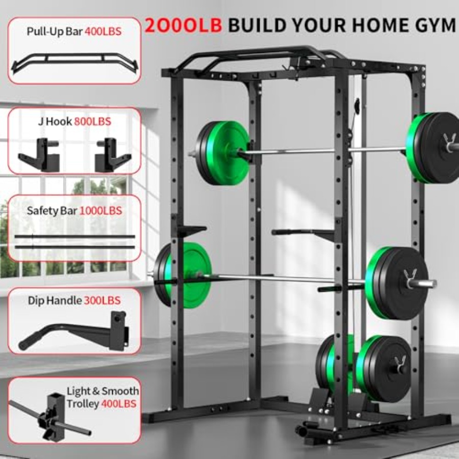 Rak power gym rumahan dengan L - Home Bar And Gym ulasan dan harga