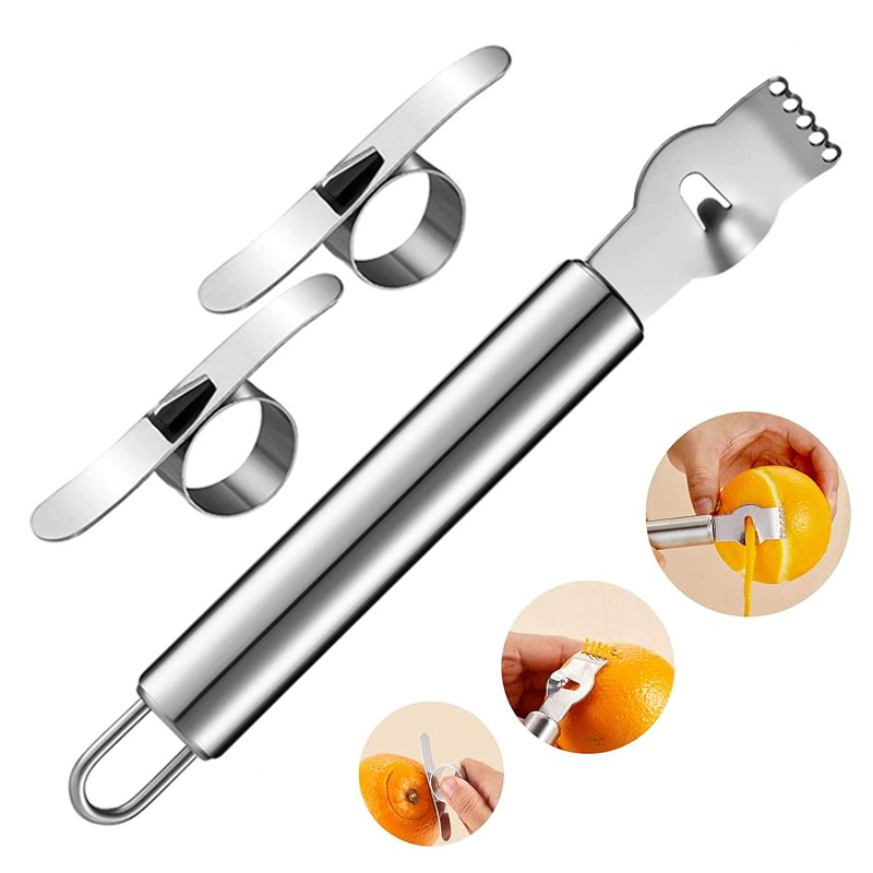 3 Buah Parutan Lemon Pengupas  - Peeler Channel Knife ulasan dan harga