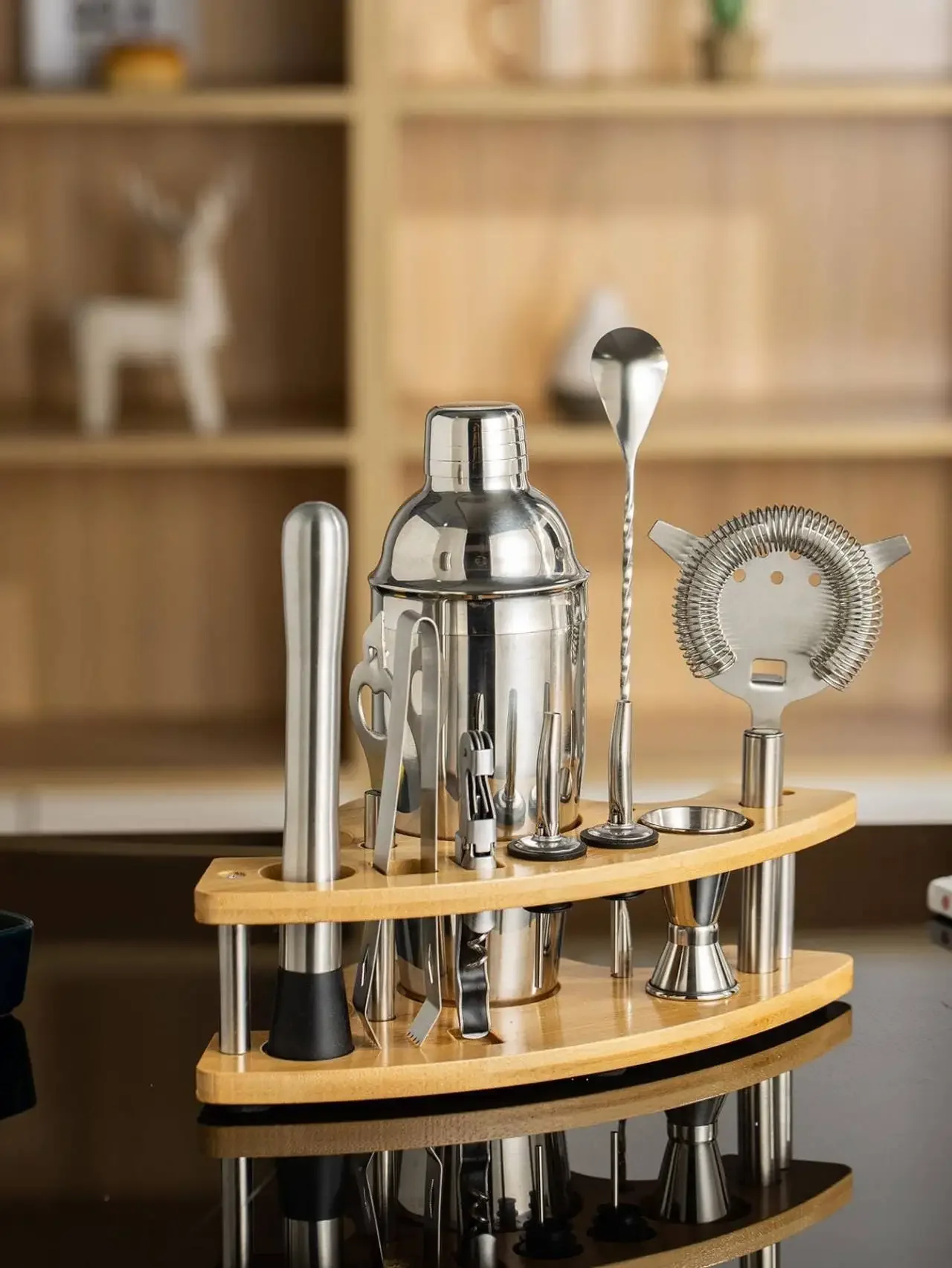 11 buah Kit Bartender baja tah - Boston Shaker Set ulasan dan harga