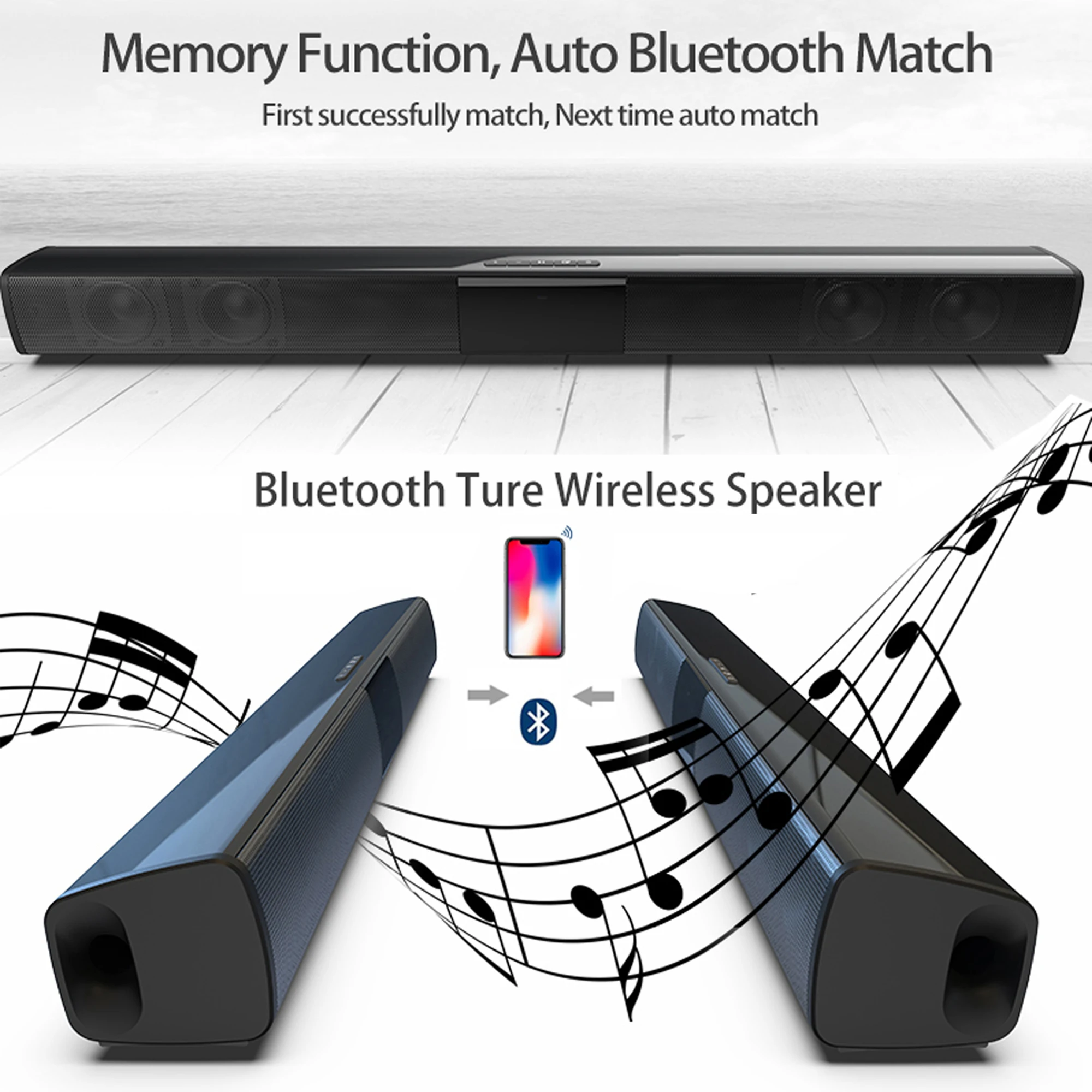 Soundbar daya tinggi 40W untuk - Home Bar And Theater ulasan dan harga