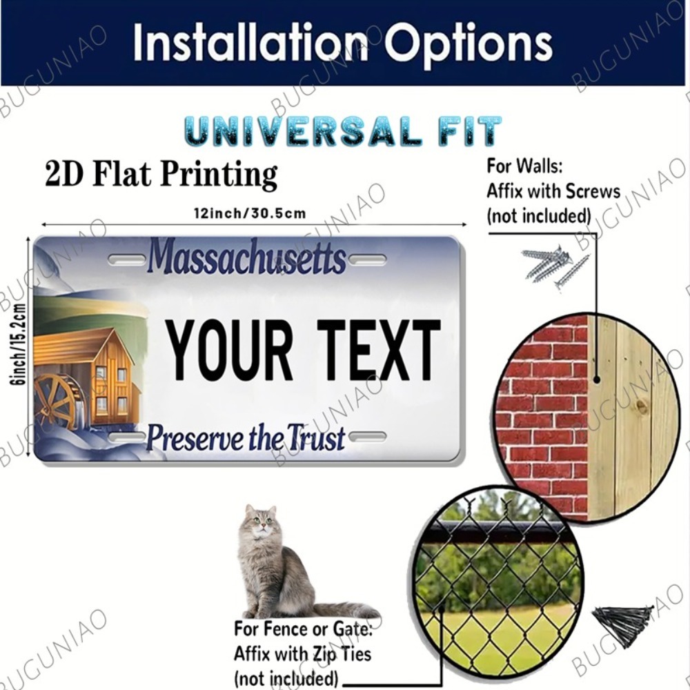 2D Datar 1pc Plakat Massachuse - Home Bar Cafe ulasan dan harga