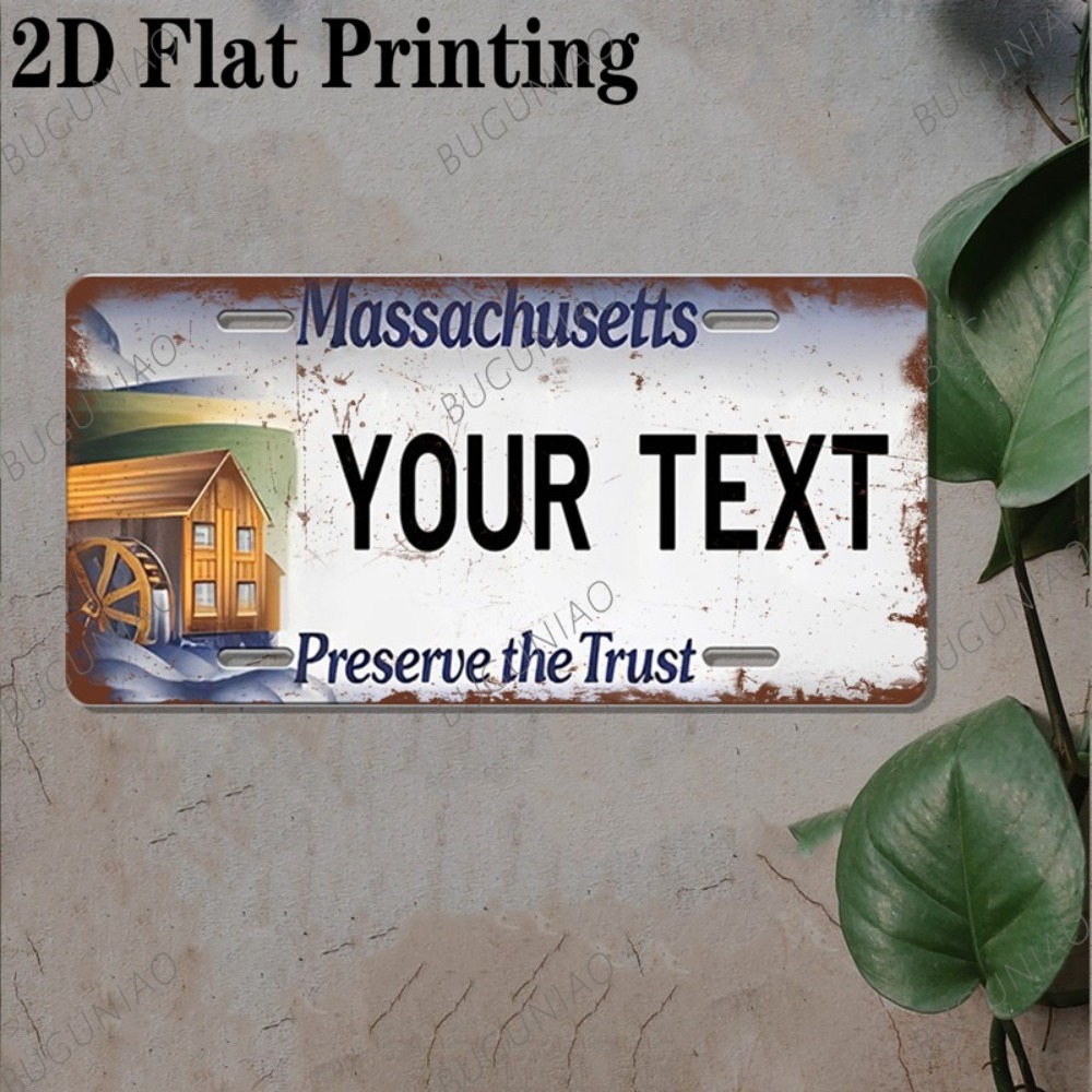 2D Datar 1pc Plakat Massachuse - Home Bar Cafe ulasan dan harga