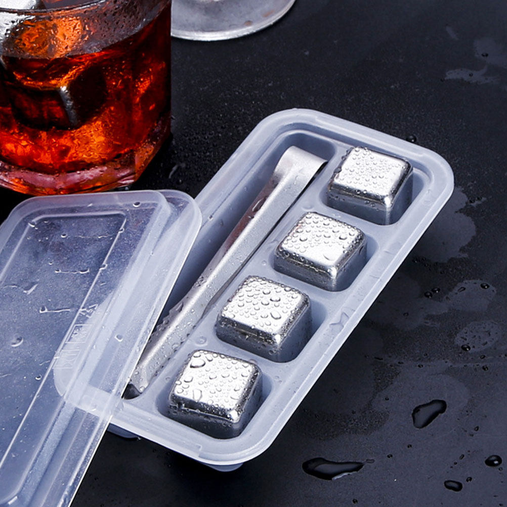 2Set Batu Es Stainless Steel y - Home Bar Set ulasan dan harga